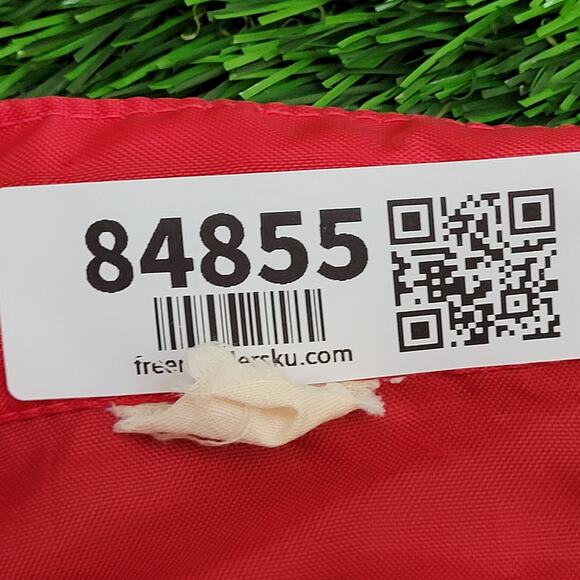 Vintage 80s Hippie MOD Zip Windbreaker Jacket L/XL 23x26 Red - Picture 5 of 13